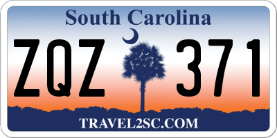 SC license plate ZQZ371
