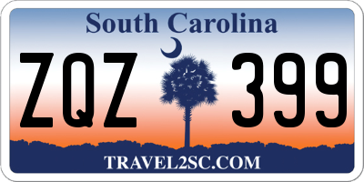 SC license plate ZQZ399