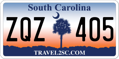 SC license plate ZQZ405