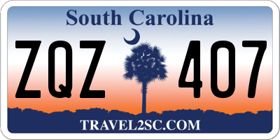 SC license plate ZQZ407