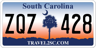 SC license plate ZQZ428