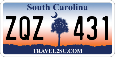 SC license plate ZQZ431