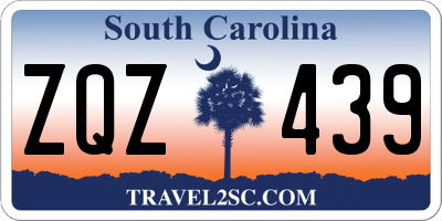 SC license plate ZQZ439