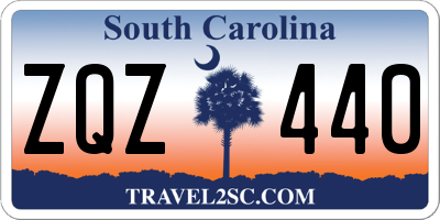 SC license plate ZQZ440