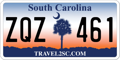 SC license plate ZQZ461