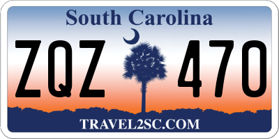 SC license plate ZQZ470