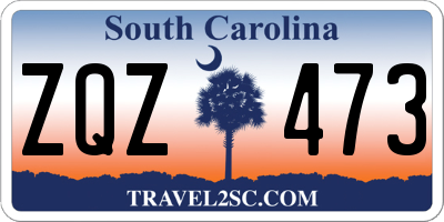 SC license plate ZQZ473
