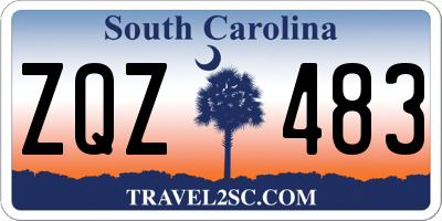SC license plate ZQZ483