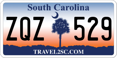 SC license plate ZQZ529