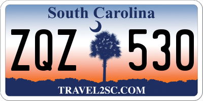 SC license plate ZQZ530