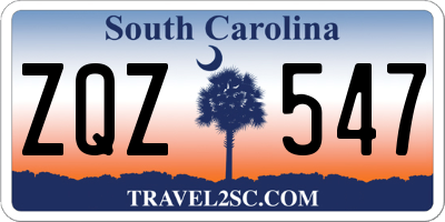SC license plate ZQZ547