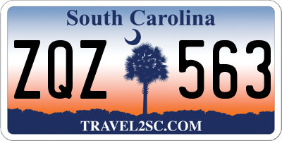 SC license plate ZQZ563