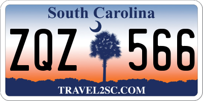 SC license plate ZQZ566