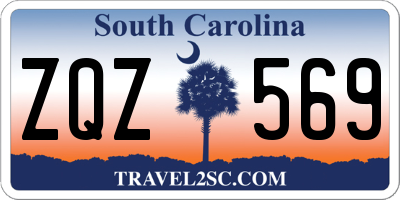 SC license plate ZQZ569