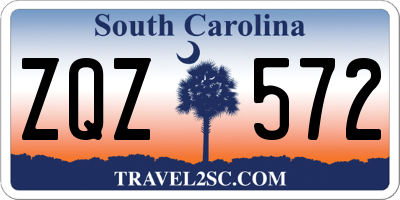 SC license plate ZQZ572