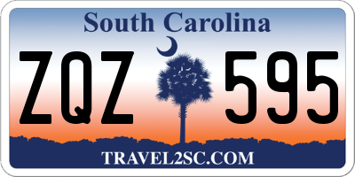 SC license plate ZQZ595
