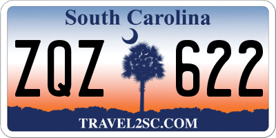 SC license plate ZQZ622