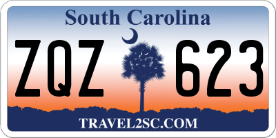 SC license plate ZQZ623