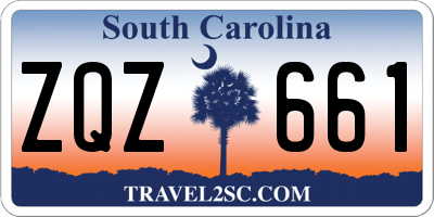 SC license plate ZQZ661