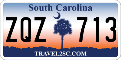 SC license plate ZQZ713