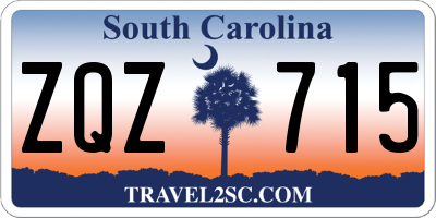 SC license plate ZQZ715