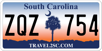 SC license plate ZQZ754