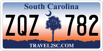 SC license plate ZQZ782