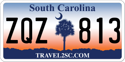 SC license plate ZQZ813