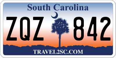 SC license plate ZQZ842
