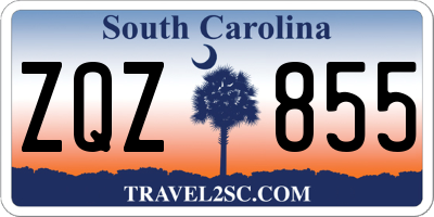 SC license plate ZQZ855