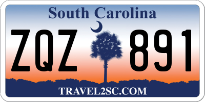 SC license plate ZQZ891