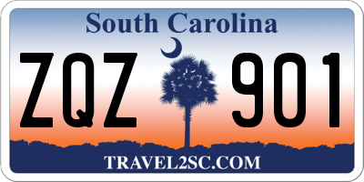 SC license plate ZQZ901