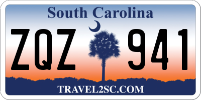 SC license plate ZQZ941
