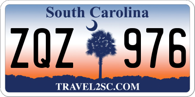 SC license plate ZQZ976