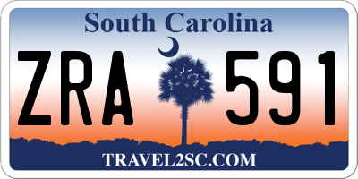 SC license plate ZRA591