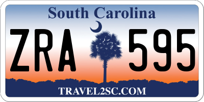SC license plate ZRA595