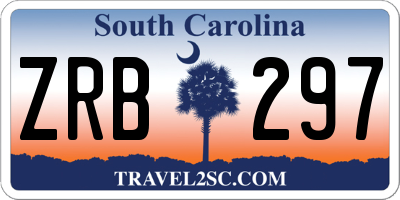 SC license plate ZRB297