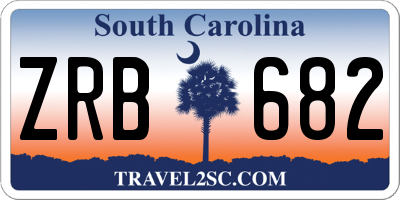 SC license plate ZRB682