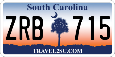 SC license plate ZRB715