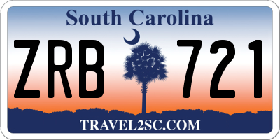 SC license plate ZRB721