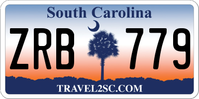 SC license plate ZRB779