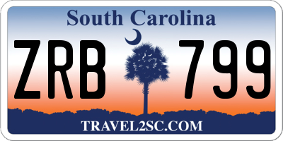 SC license plate ZRB799