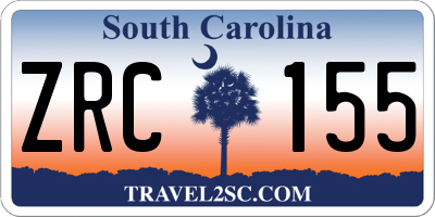 SC license plate ZRC155