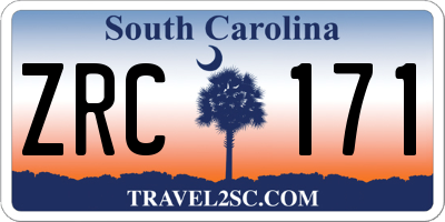 SC license plate ZRC171