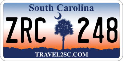 SC license plate ZRC248