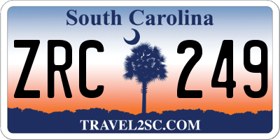 SC license plate ZRC249