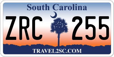 SC license plate ZRC255
