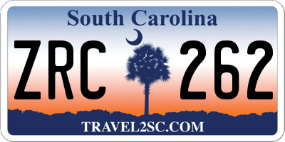 SC license plate ZRC262
