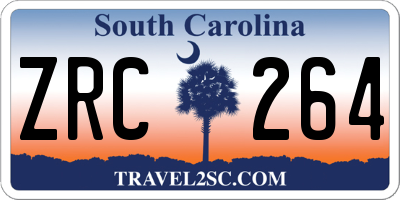 SC license plate ZRC264