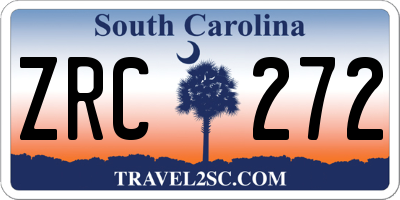 SC license plate ZRC272